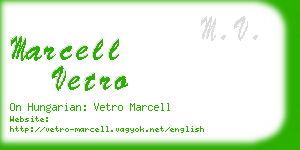 marcell vetro business card